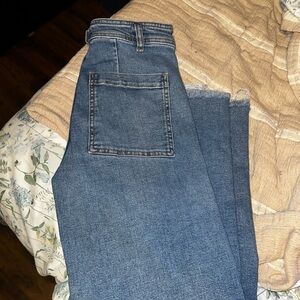 Zara Blue Flare & Wide Leg Jeans